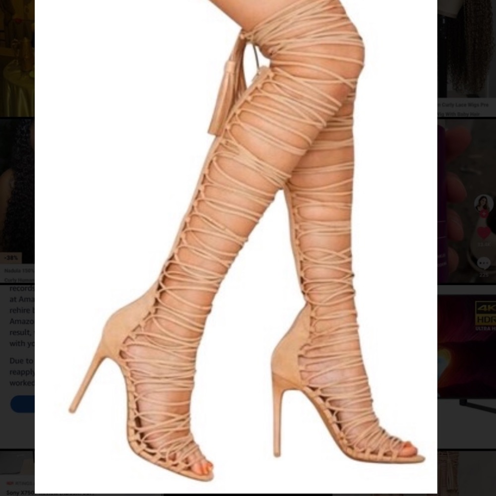 REPOSH. SEXIEST strappy heels. sz 6.5 Jeffrey Campbell ♥️